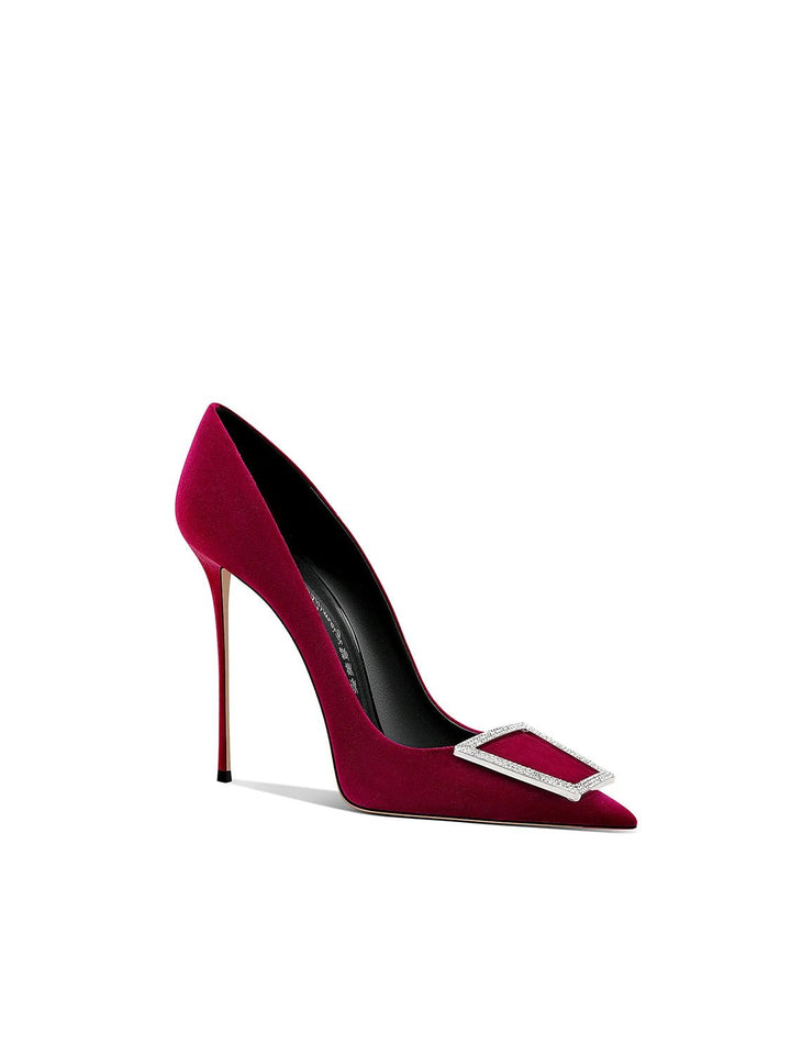 Womens Spring Wine Red High Heels for Weddings - GirlnamedParis